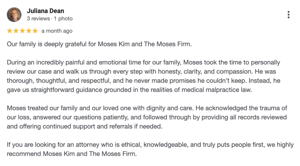 The Moses Firm Client Review